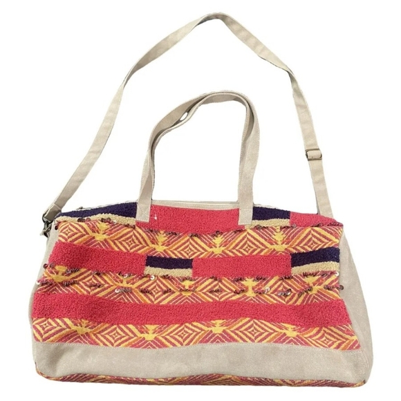🍁Free People suede boho travel bag - Picture 2 of 10
